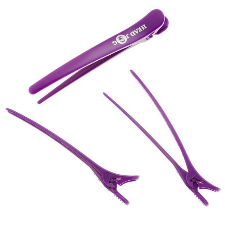 Hairtools Head Jog Klip Itz Purple pk6 1