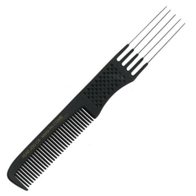 Hairtools Head Jog C8 Metal Pin Comb 1