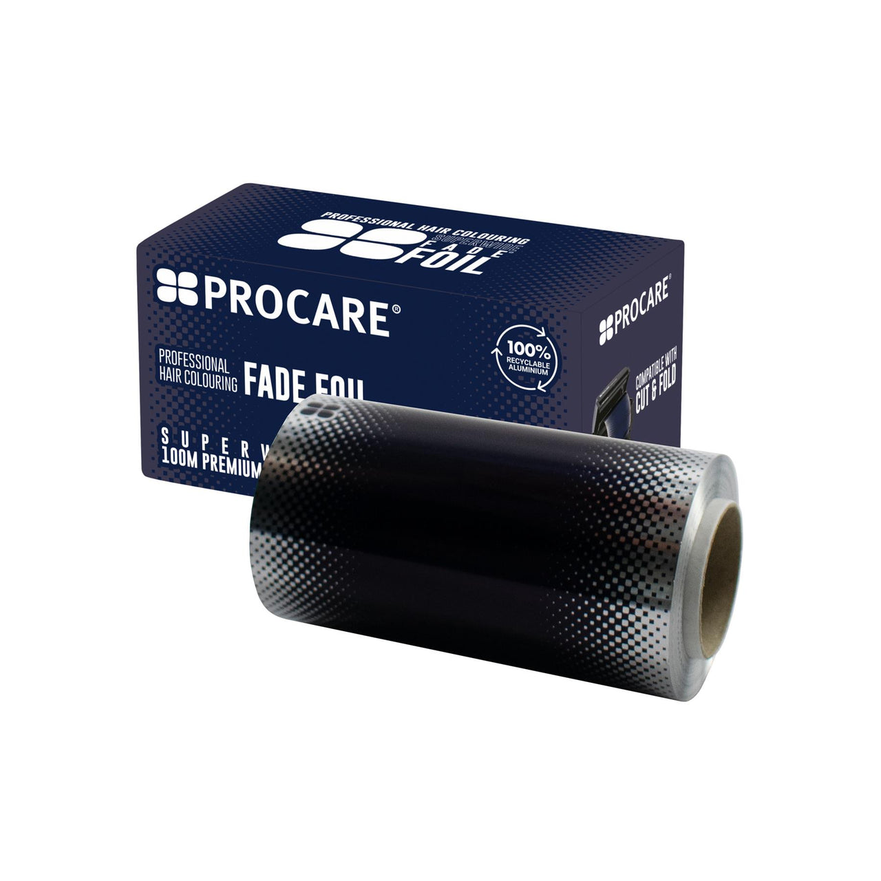Procare Super Wide Blue Fade Foil Roll 120mm x 100m